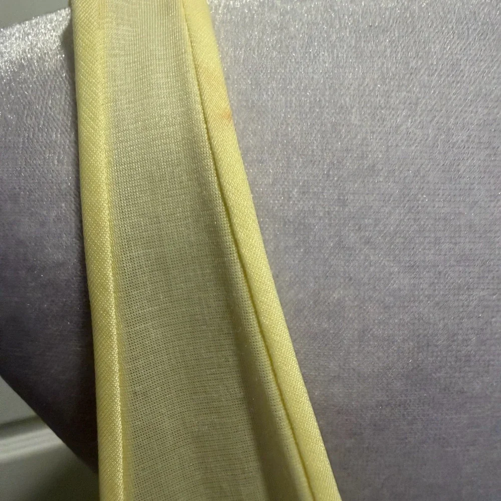 Vintage 1970's Yellow Cutout Nightgown - Picture 4 of 4